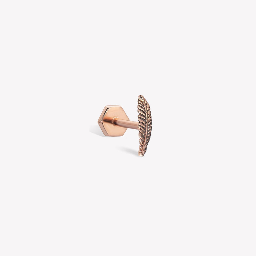 Eagle Feather Stud Piercing