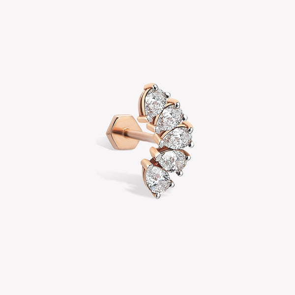 Quintet Teardrop Stud Piercing