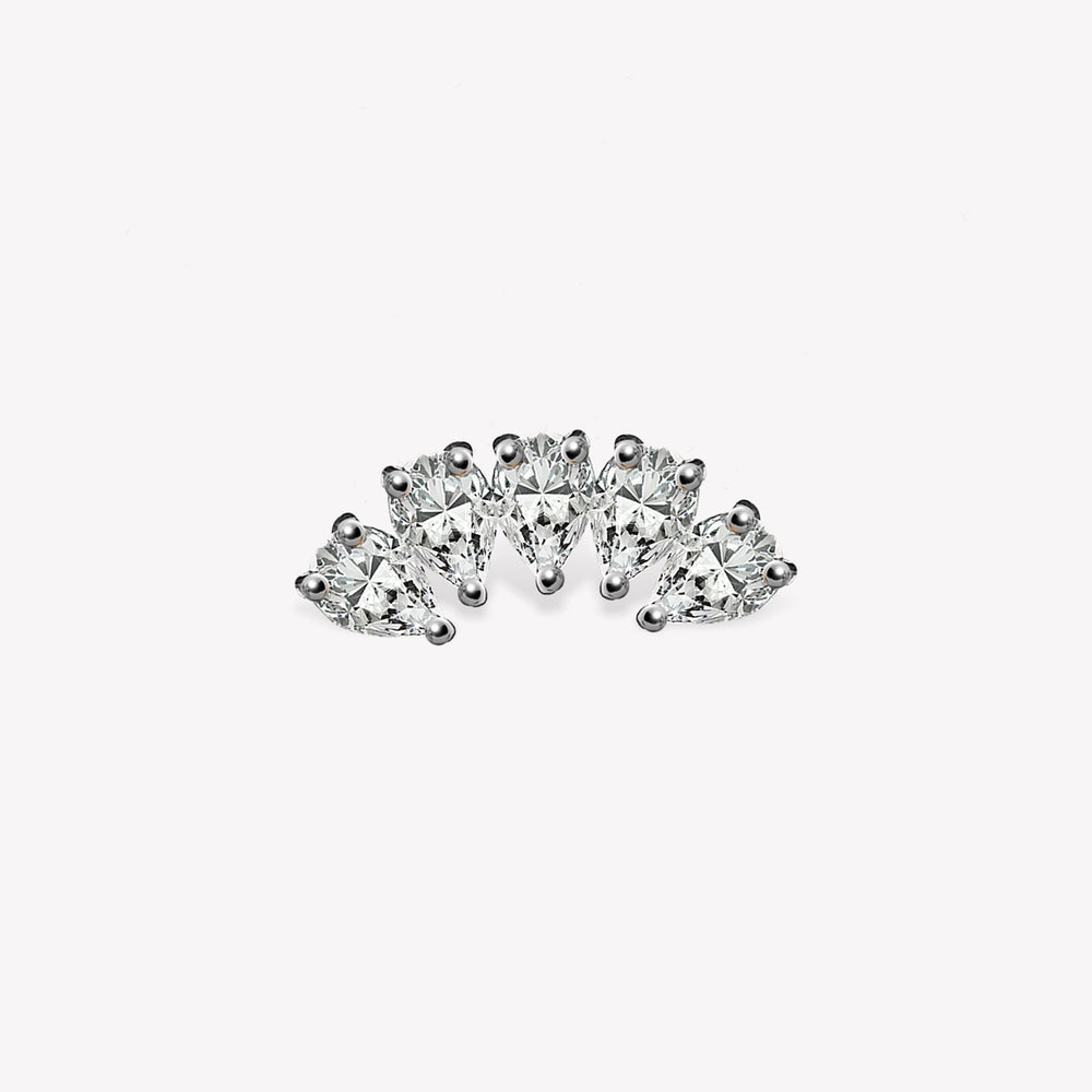 Quintet Teardrop Stud Piercing