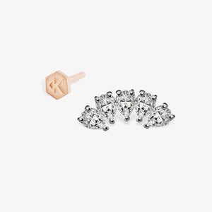Quintet Teardrop Stud Piercing