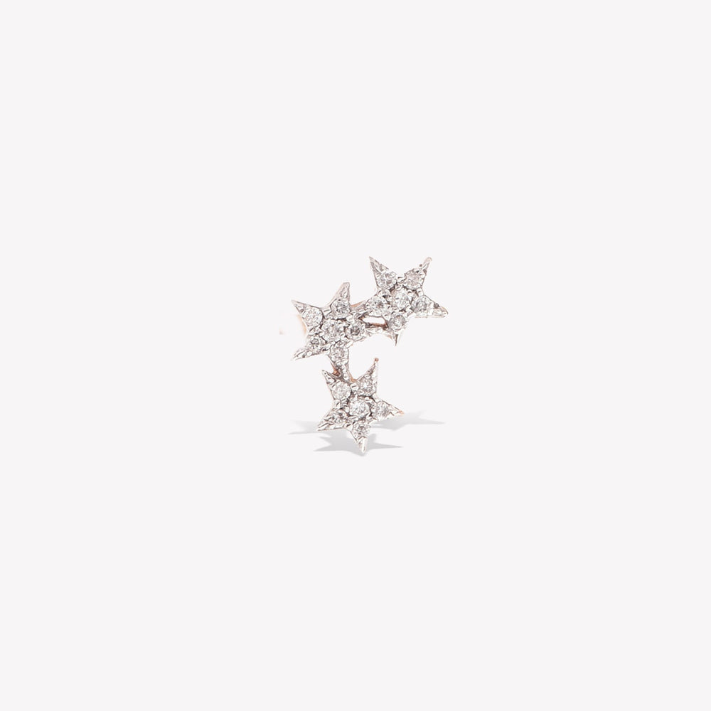 Trio Arctic Star Stud Piercing