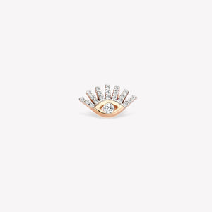 Shimmery Evil Eye Stud Piercing
