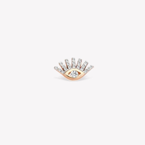 Shimmery Evil Eye Stud Piercing