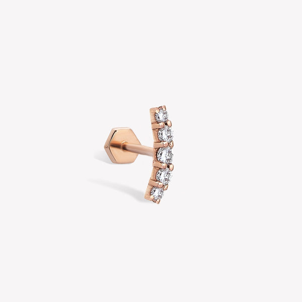 Quintet Solitaire Stud Piercing