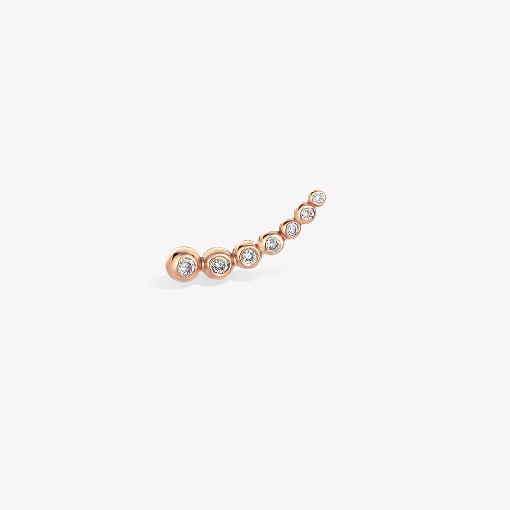 Shimmery Caterpillar Mini Stud Piercing