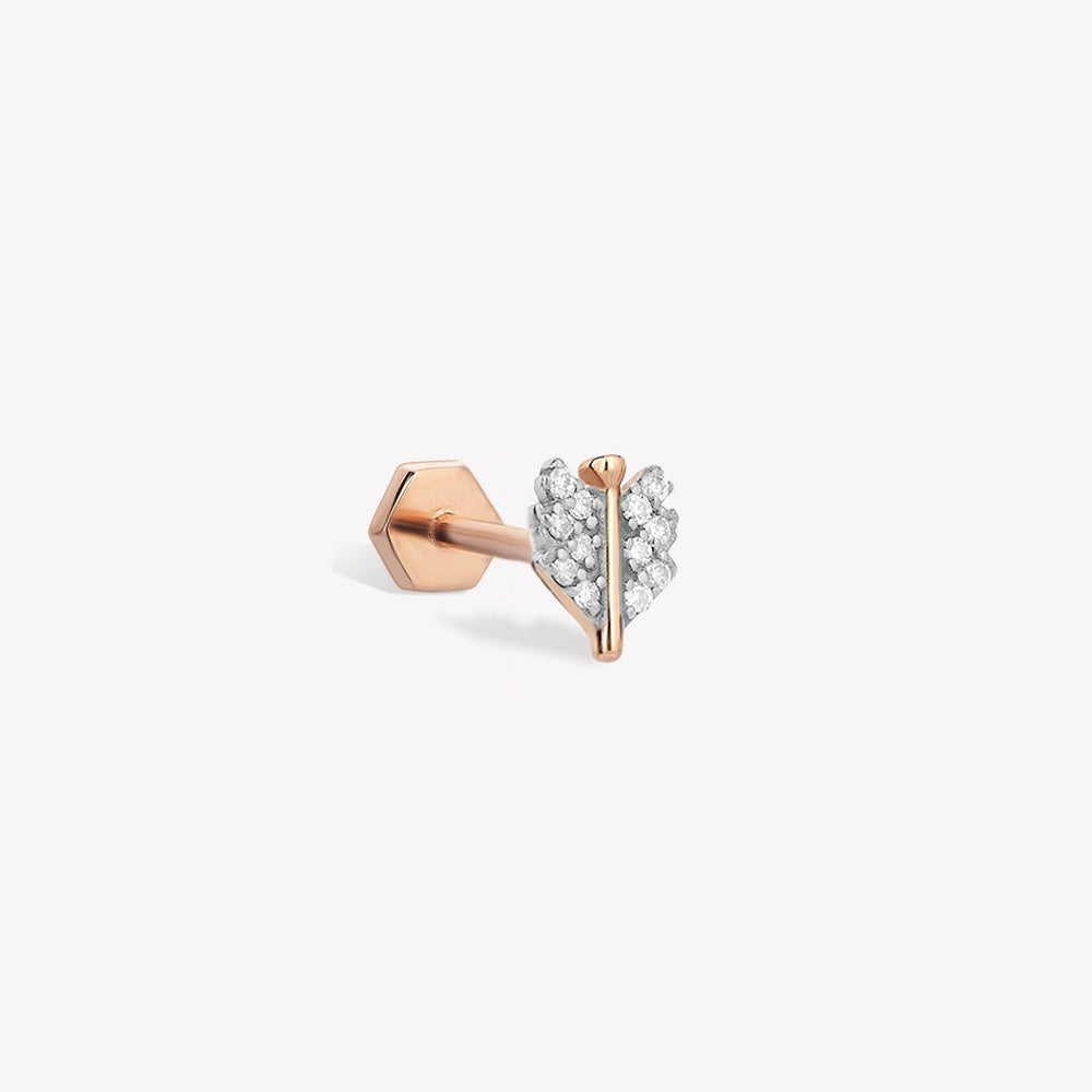 Shimmery Quill Stud Piercing