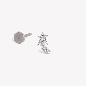 Collided Star Stud Piercing