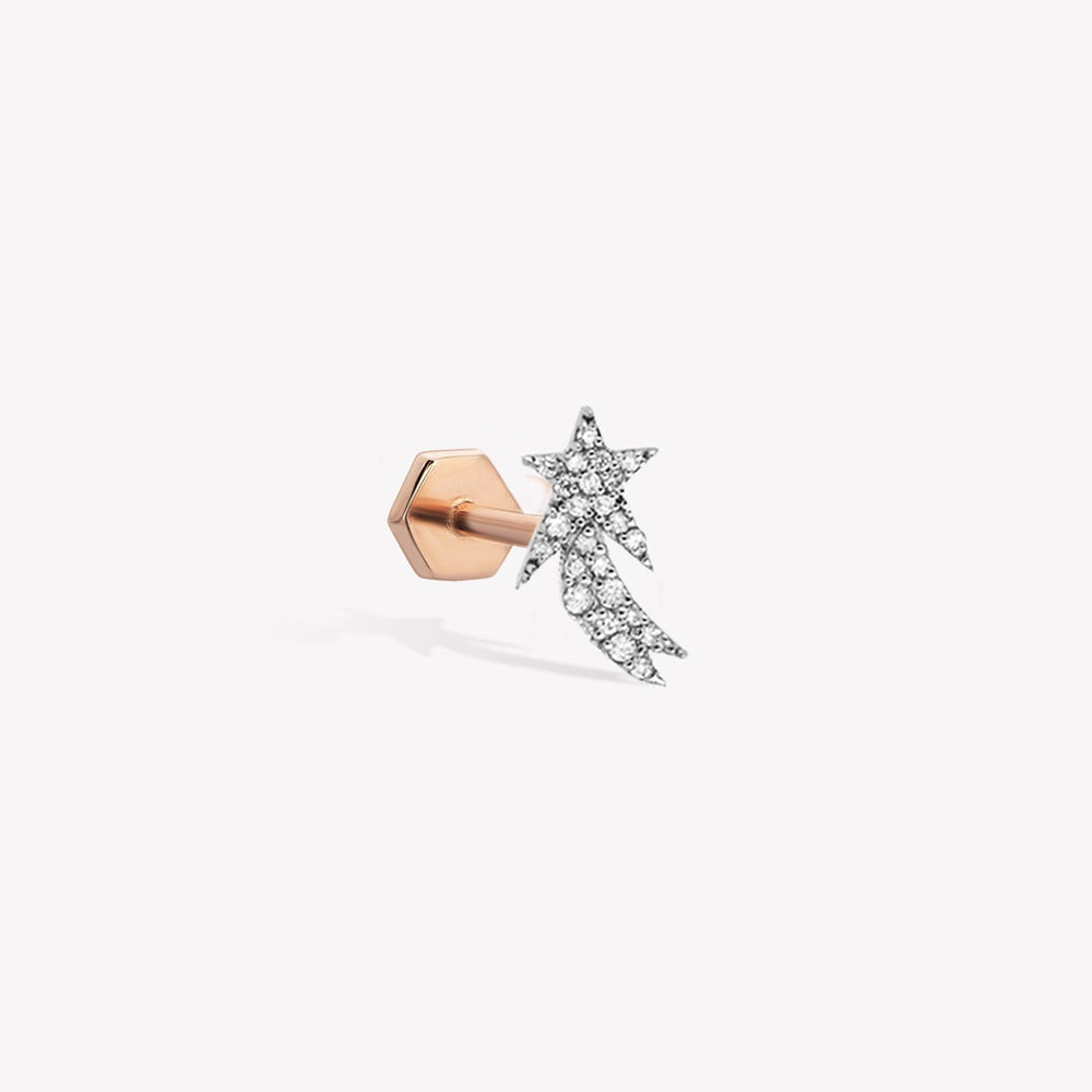 Collided Star Stud Piercing