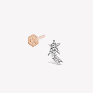 Collided Star Stud Piercing