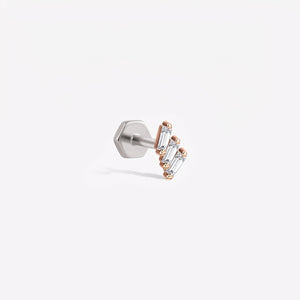Shimmery Step Stud Piercing