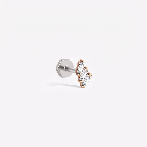 Shimmery Step Stud Piercing