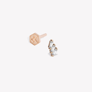 Shimmery Step Stud Piercing