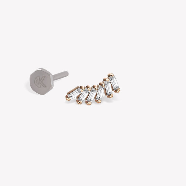 Royal Baguette Stud Piercing