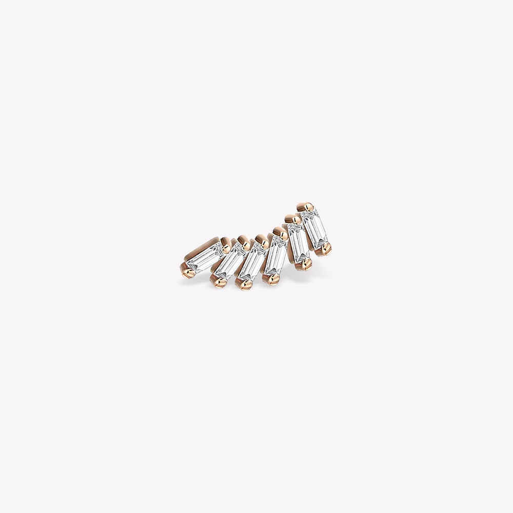 Royal Baguette Stud Piercing
