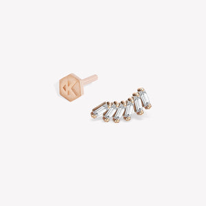 Royal Baguette Stud Piercing