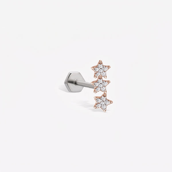 Trio Star Stud Piercing