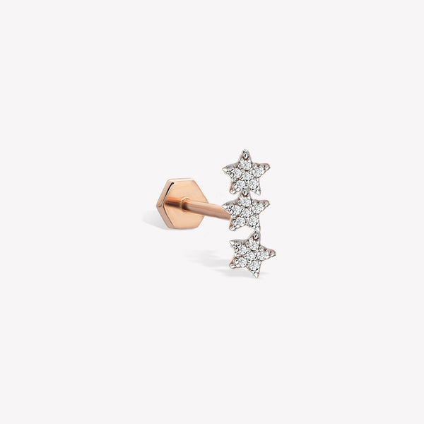 Trio Star Stud Piercing