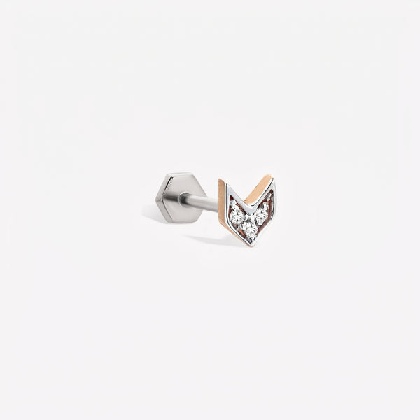 Chevron Stud Piercing