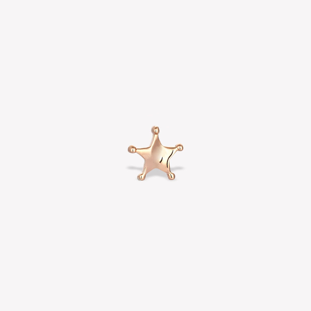 Simply Sheriff Star Stud Piercing