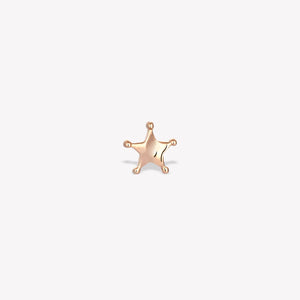 Simply Sheriff Star Stud Piercing