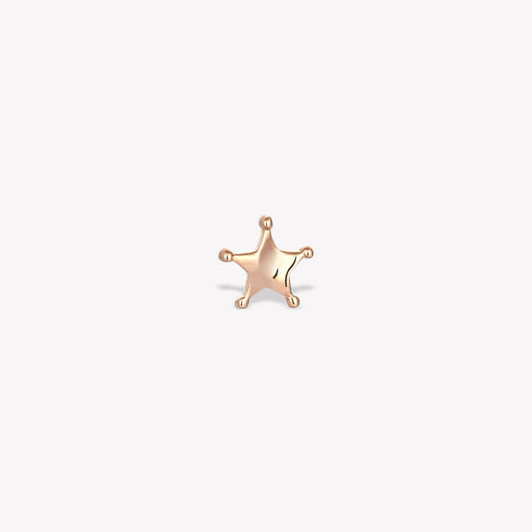 Simply Sheriff Star Stud Piercing