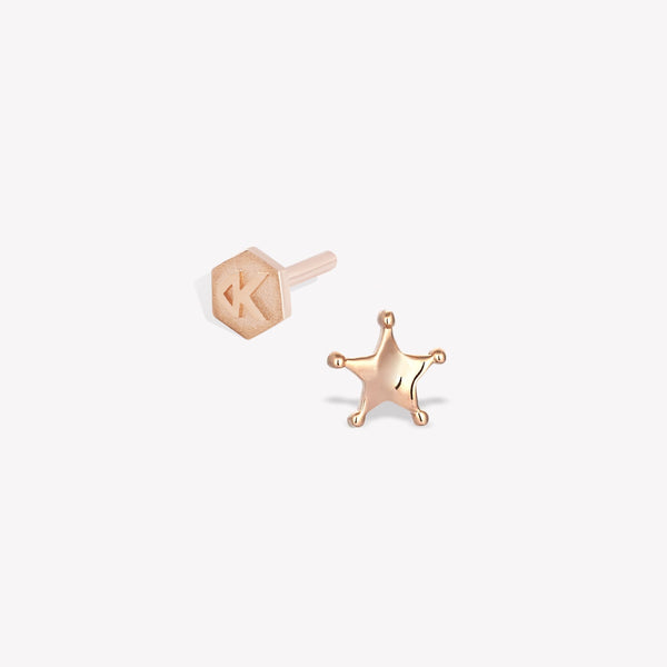 Simply Sheriff Star Stud Piercing