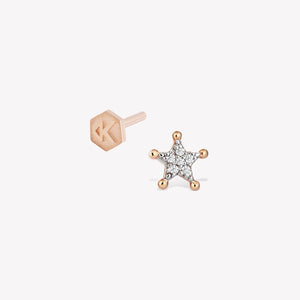 Sheriff Star Stud Piercing