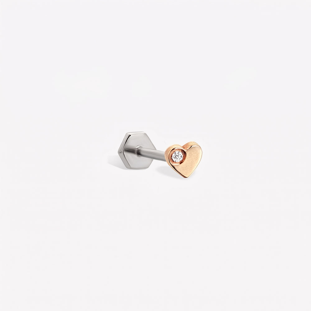 Heart Stud Piercing