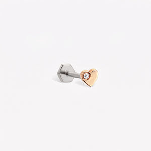 Heart Stud Piercing