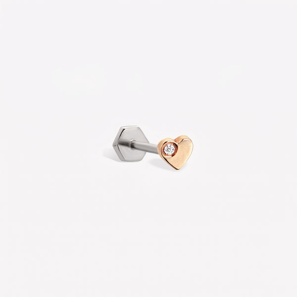 Heart Stud Piercing