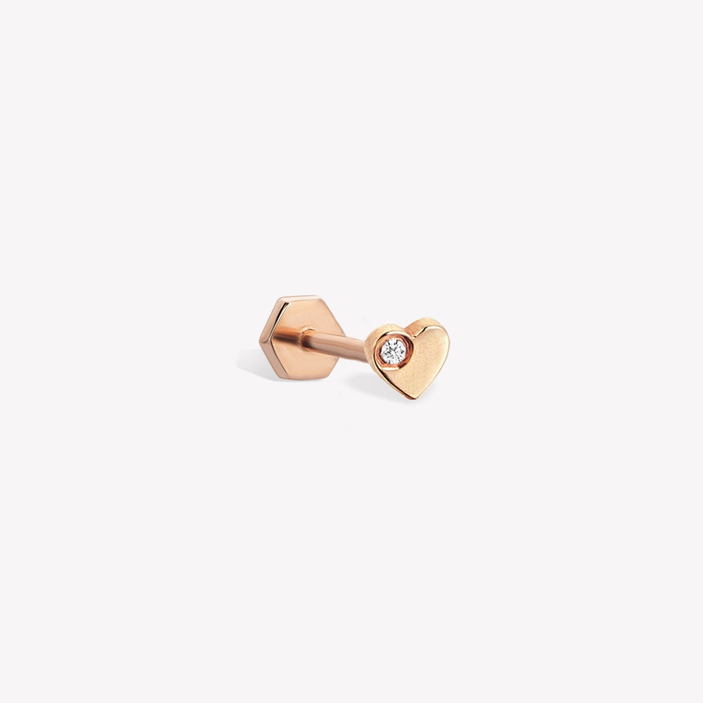 Heart Stud Piercing