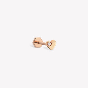Heart Stud Piercing