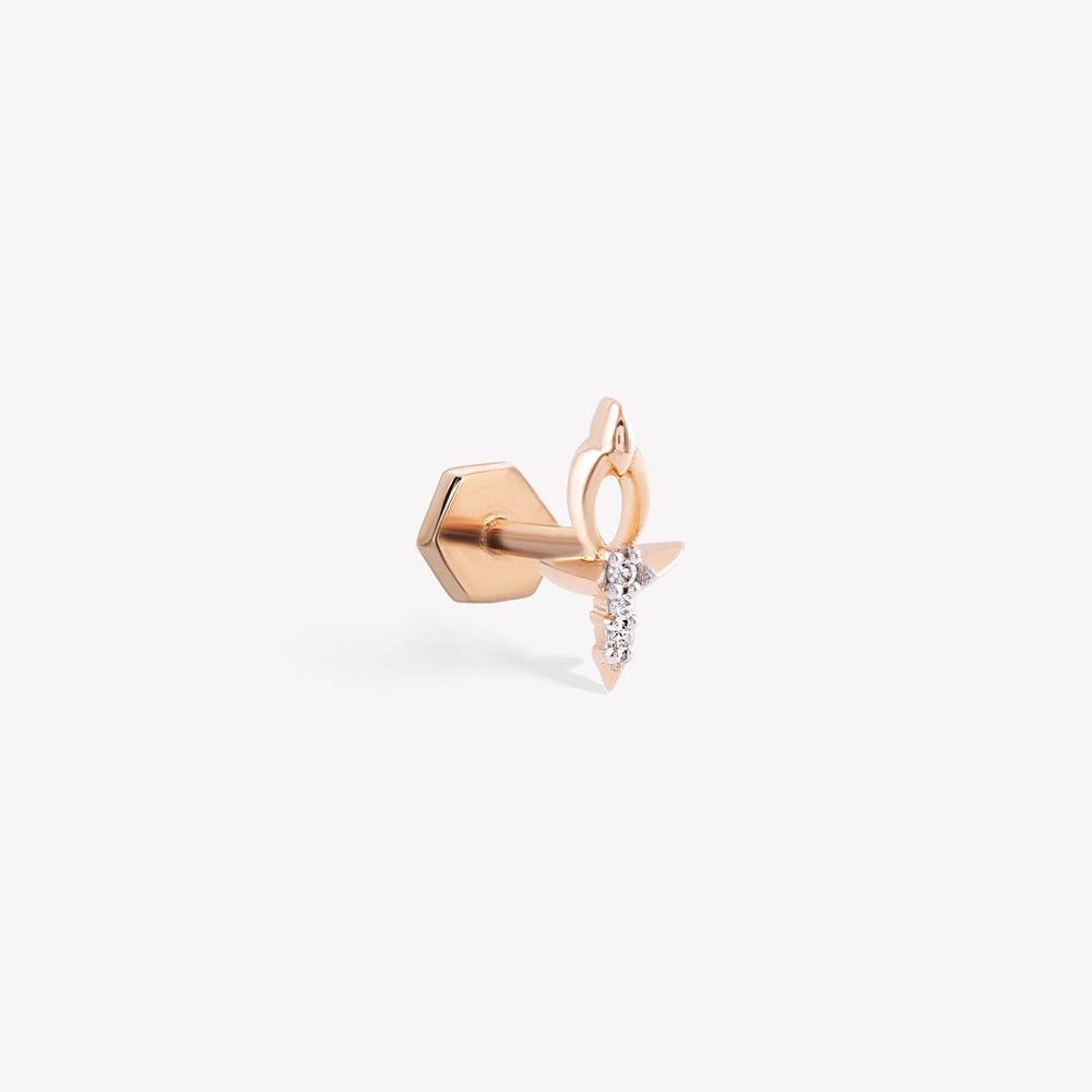 Ankh Stud Piercing