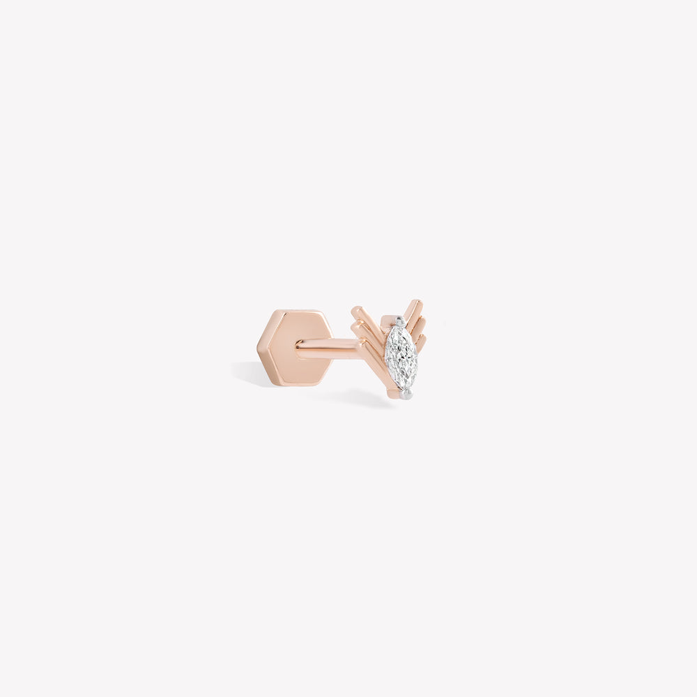 Arlo Marquise Stud Piercing