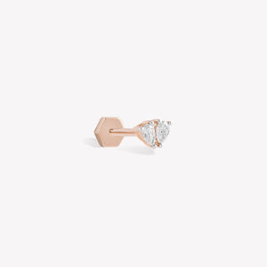 Duo Pear Stud Piercing