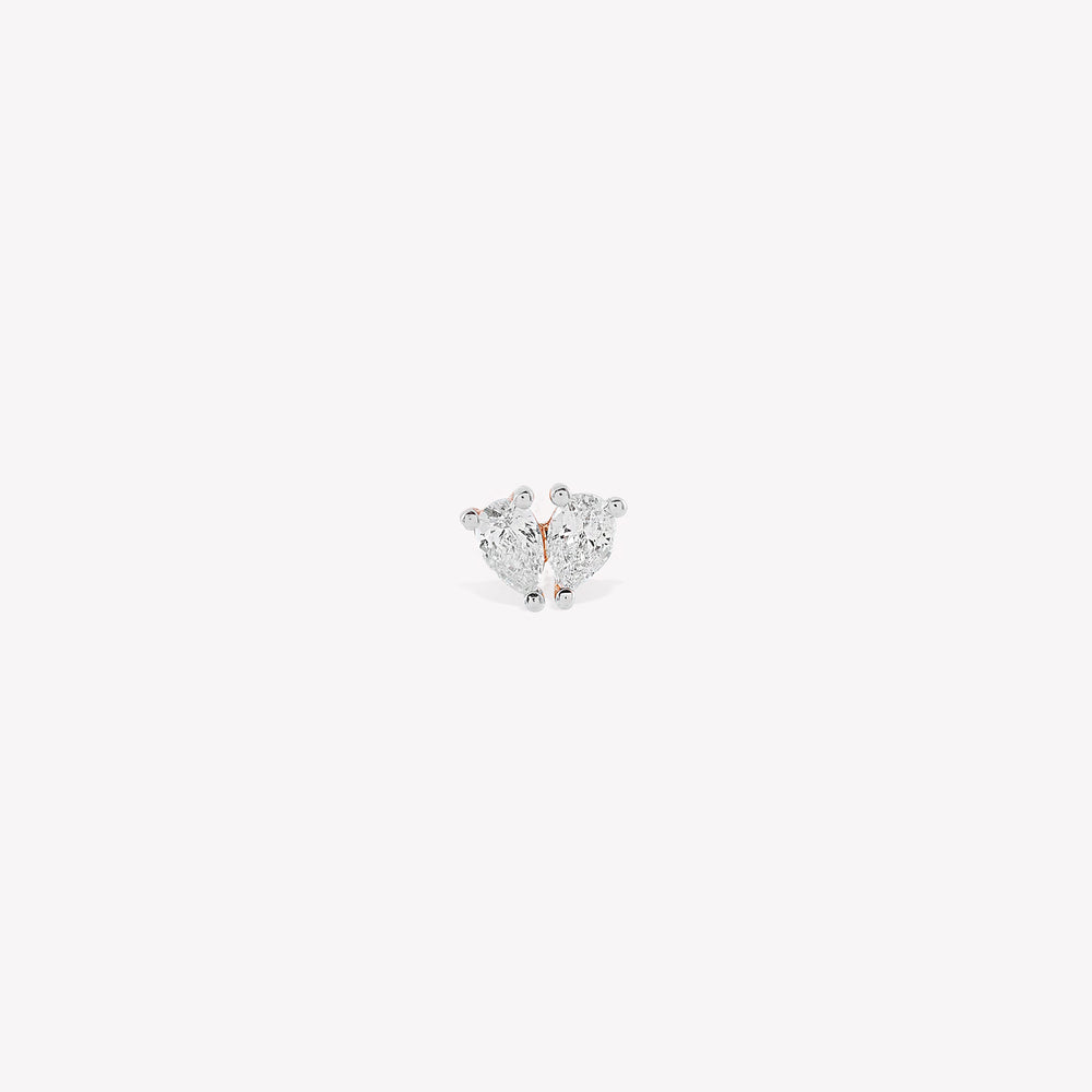Duo Pear Stud Piercing