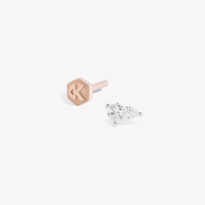 Duet Pear Stud Piercing