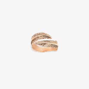 Lucky Feather Pinky Ring