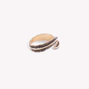 Lucky Feather Pinky Ring