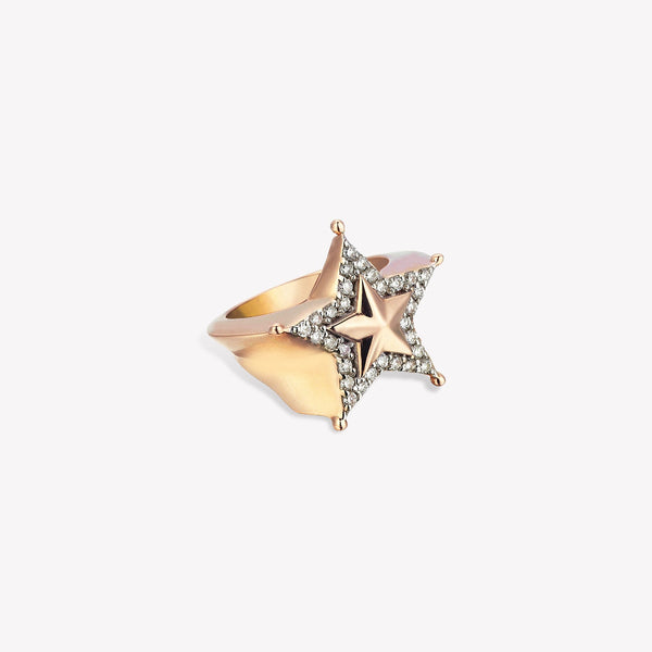 Sheriff Star Pinky Ring