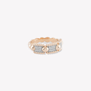 Beads Pavé Ring