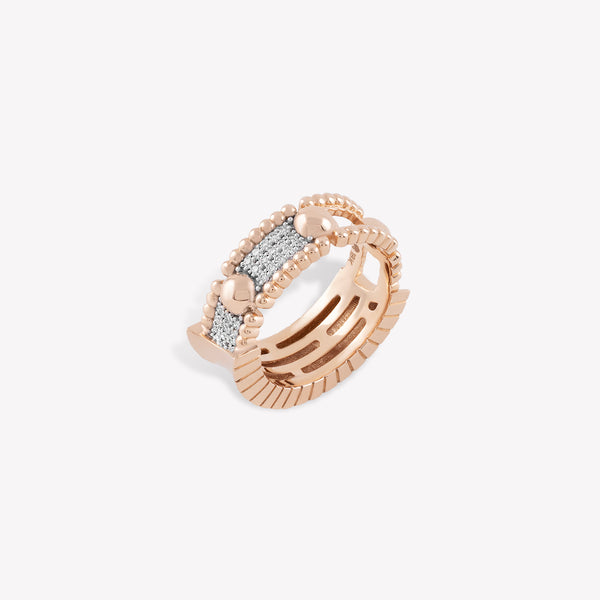 Trio Beads Arc Pinky Ring