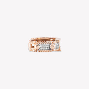 Trio Beads Arc Pinky Ring