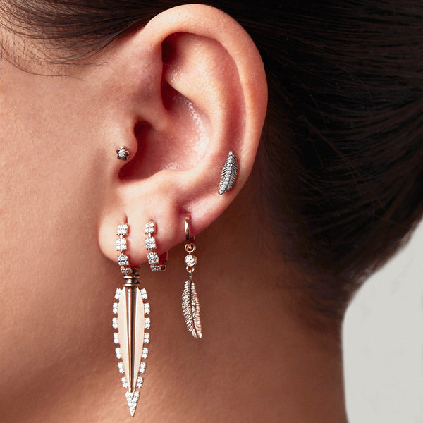 Victoria Dangling Hoop Earring