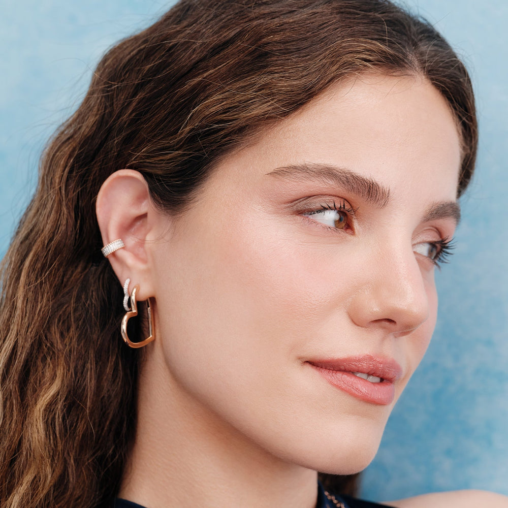 Sweetheart Hoop Earring