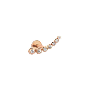 Shimmery Caterpillar Mini Stud Piercing
