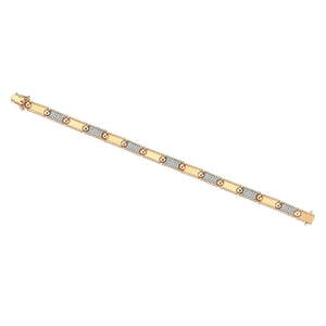 Beads Duo Tone Pavé Bracelet