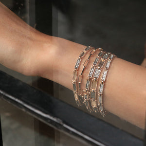 Beads Duo Tone Pavé Bracelet