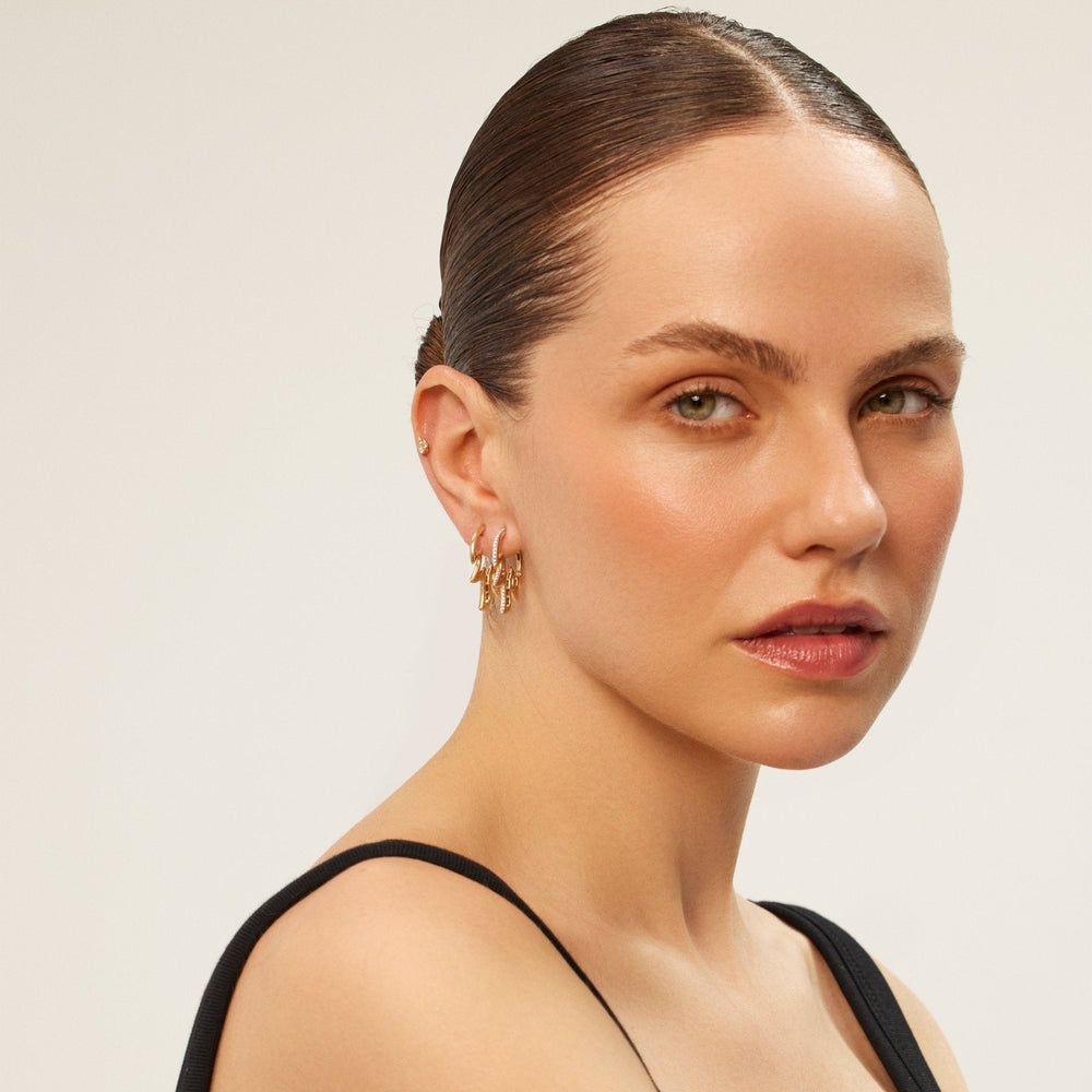 Fancy Blaze Hoop Earring
