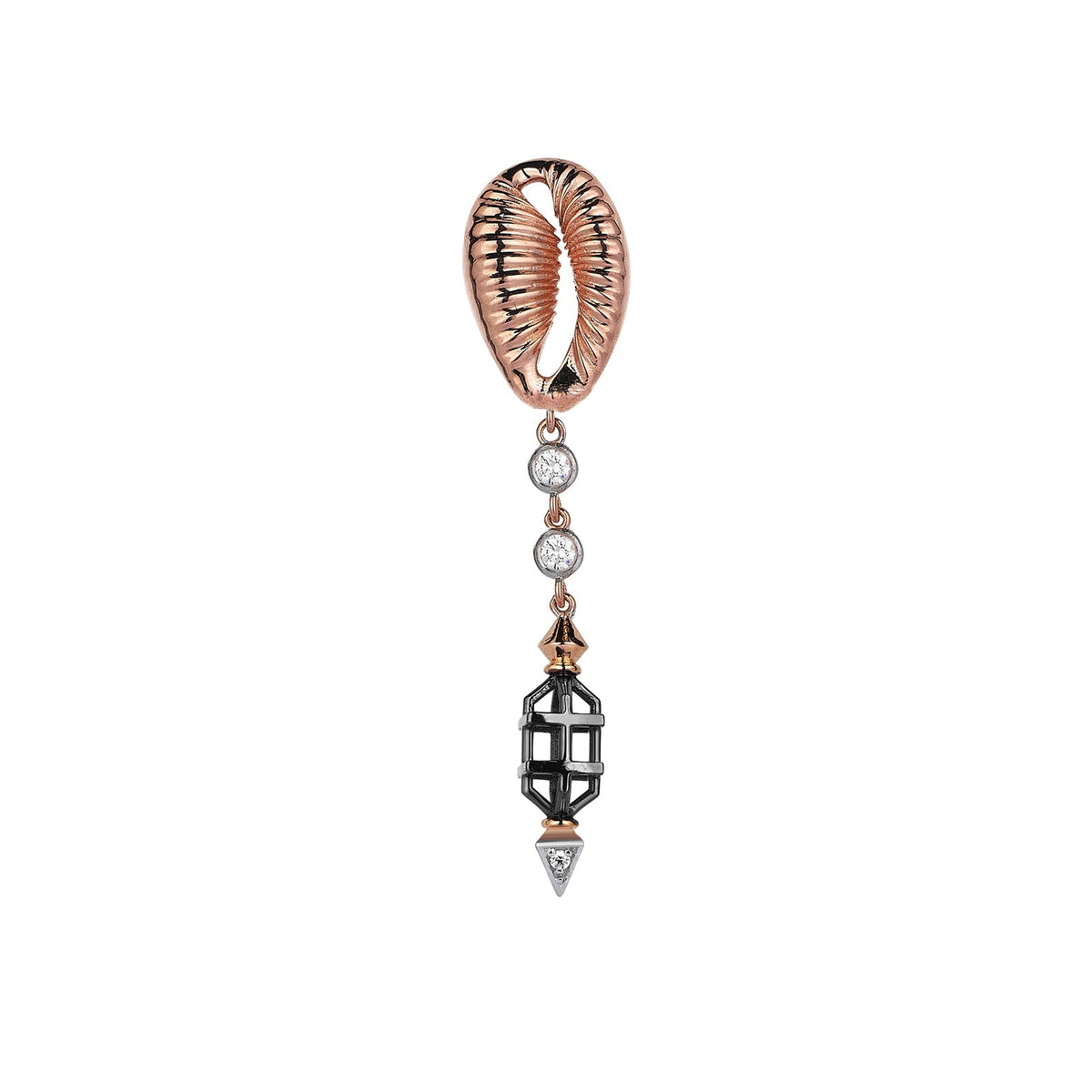 Cowrie Lantern Dangling Earring